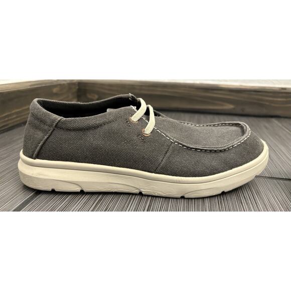 Ariat Kids Hilo Slip On Shoes Size 4C Washed Black Style 10040250 - Picture 8 of 13